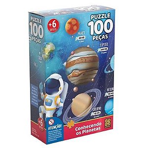 Jogo Quebra Cabeca Puzzle 100 Pecas Dragoes + 6 Anos Grow em