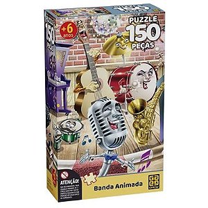 Quebra Cabeça Banda Animada 150 peças - 4045 - Grow