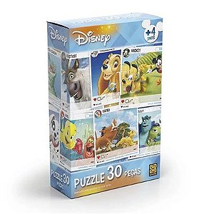 Quebra-Cabeça 30 Peças Disney Grow - Up Brinquedos