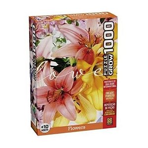 Quebra Cabeça Flowers P1000 - 4035 - Grow