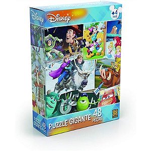 Quebra-Cabeça 3D - Princesas - Disney - 48 Peças - Multikids