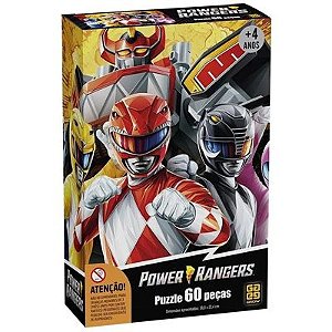 Quebra-Cabeça - Power Rangers - 60 Peças - 4205 - Grow