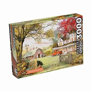 Quebra Cabeça Puzzle Varanda Em Roma 3000 Peças - Grow - Real Brinquedos