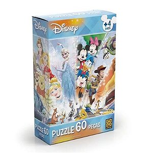 Quebra-Cabeça Disney 60 Peças - 2449 - Grow