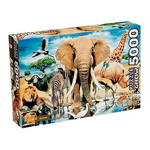 Quebra-Cabeça Puzzle 5000 peças Savana - 4105 - Grow