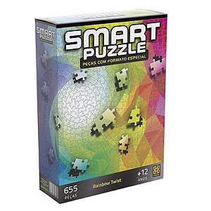 Quebra Cabeça Smart Puzzle  Rainbow Twist  655 Peças - 3993 - Grow