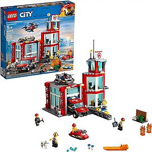 Lego City - Quartel dos Bombeiros  - 509 Peças - 60215 - Lego✔