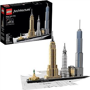 Lego Architecture - Cidade de Nova Iorque - 598 Peças - 21028 - Lego✅