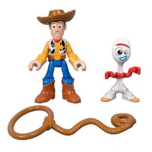 Boneco Toy Story 4 Forky e Woody Imaginext - GBG89 - Mattel