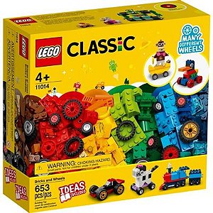 Lego Classic - Blocos e Rodas - 653 Peças - 11014 - Lego✔