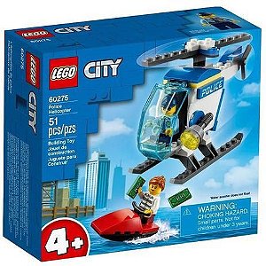 Lego City - 51 Peças - Helicóptero da Polícia - 60275 - Lego✔