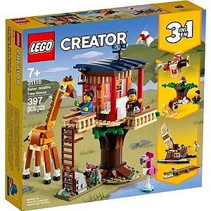 Lego Creator - Safari Casa Da Árvore - 397 Peças - 31116 - Lego✔