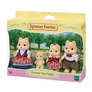 Sylvanian Families - Família Cachorros Caramelos - 5459 - Epoch