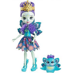 Boneca Enchantimals - Patter Peacock - DVH87 - Mattel