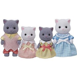 Sylvanian Families - Família dos Gatos Persas - 5455 - Epoch