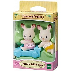 Sylvanian Families - Gêmeos Coelho Chocolate - 5420 - Epoch