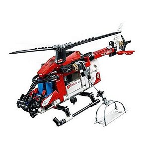 Lego Technic 2 em 1 Helicóptero de Resgate 325 Peças - 42092 - Lego