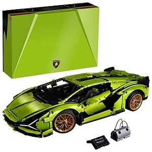 Lego Technic T - Lamborghini Sián FKP 37 - 3696 peças - 42115 - Lego