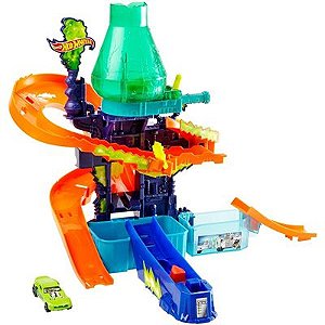 Pista Hot Wheels City Ataque Tóxico Da Cobra Serpente Slime em