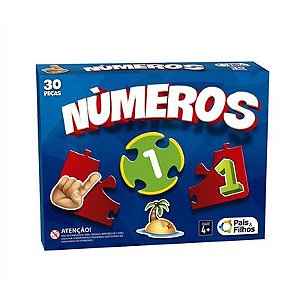 Jogo - Brincar de Aprender Números 30 peças - 2893 - Pais e Filhos