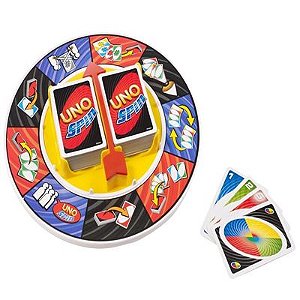 Jogo Com Cartas Uno Spin - K2784 - Mattel - Real Brinquedos