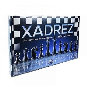 JOGO XADREZ 32 CM ESCOLAR NA CAIXA - Ditlanta distribuidora