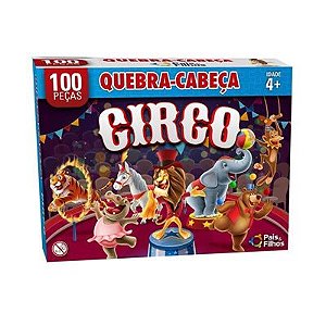 Jogo Quebra Cabeça: Circo - 100 Peças - 2873 - Pais e Filhos