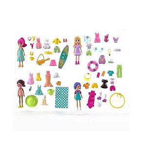 Polly Pocket Kit Grande Moda Esportiva - GDM18 - Mattel - Real Brinquedos