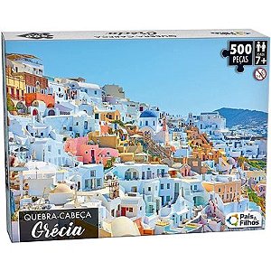 Jogo Quebra Cabeça País Grécia Ilha Chios Puzzle 1000 Peças - Colorido