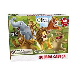 Quebra Cabeça 60 Peças - Amigos da Floresta - 2971 - Pais e Filhos