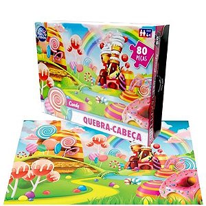 Quebra Cabeça Infantil A Bela e A Fera Puzzle Jogo Educativo 80