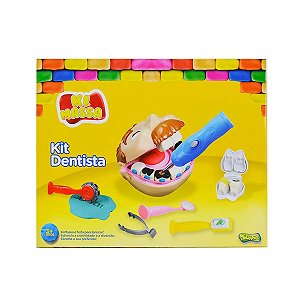 Ki Massa - Massinha Modelar Infantil - Kit Dentista - 3009 - Sunny