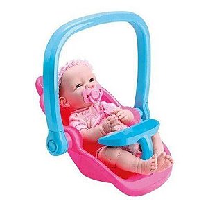 Boneca Mini Bebê Reborn New Born Banho - 8210 - Divertoys - Real Brinquedos