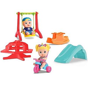 Boneca Little Dolls Super Playground  - 8126 - Divertoys
