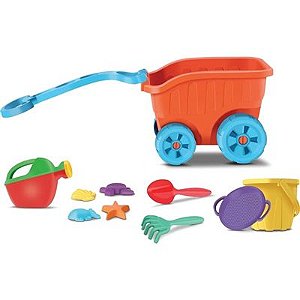 Carriola de Praia com Acessórios - 8087 - Divertoys