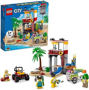 Lego City - Posto Salva Vidas da Praia - 211 Peças - 60328 - Lego✔