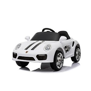Carro Elétrico Infantil Esporte Luxo - Branco  6v - 644 - Bang Toys