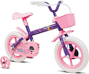 Bicicleta Infantil aro 12 Paty - Lilás e Rosa - 10441 - Verden Bikes