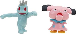 Pokémon - Figuras De Ação - Machop e Snubbull - 2778 - Sunny