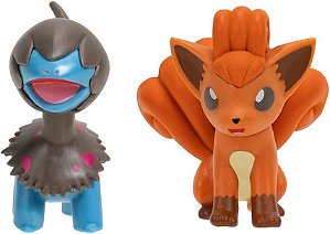 Pokémon - Figuras De Ação - Vulpix e Larvitar - 2780 - Sunny