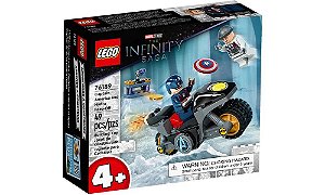 Lego Super Heroes Marvel - Capitão América e Hydra - 49 Peças - 76189 - Lego