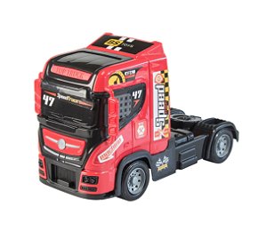 Caminhão Truck Vermelho com Pedal e Capacete - 9300C- Magic Toys - Real  Brinquedos