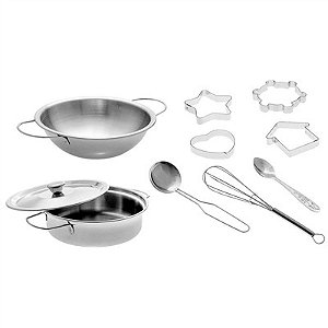 Kit Cozinha Inox - Forminhas e Panelinhas - 8903 - Braskit