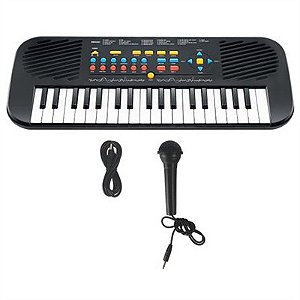 Teclado musical infantil com microfone: Encontre Promoções e o