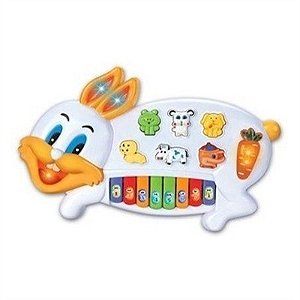 Piano Musical Teclado - Coelhinho - Infantil - 6301 - Braskit