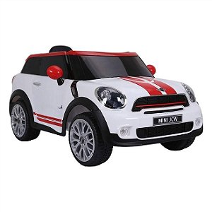 Carro Elétrico - Mini Paceman - Controle Remoto 12V Branco - BelFix