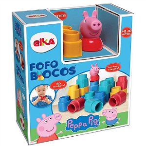 Fofo Blocos Peppa Pig 15 Peças - 1179 - Elka