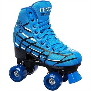 Patins Roller Sport Skate 4 Rodas Preto Masculino - Fenix - Patins