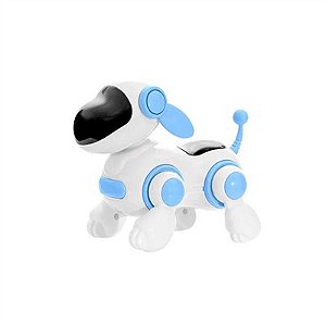 Brinquedo Cachorro Robô Face Digital - Azul - 421656 - Zein