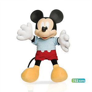 Boneco em Pelúcia - Disney Mickey - 52cm - 1970 - Novabrink